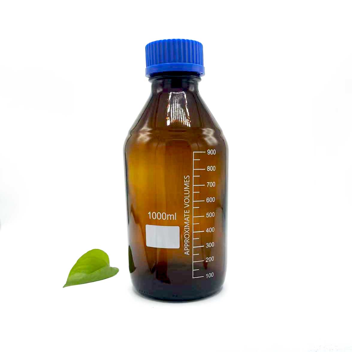 1000ml Amber Cam Reaktif Şişesi
